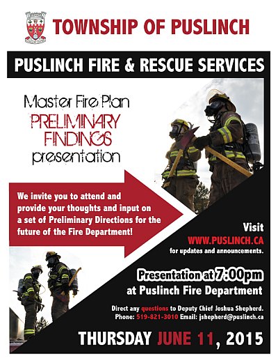 Puslinch Fire Master Plan Poster