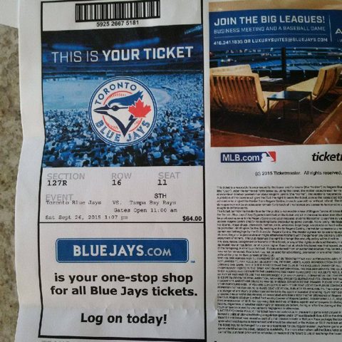 blue jays tickets