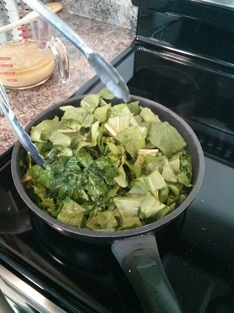 Cook Down the Greens